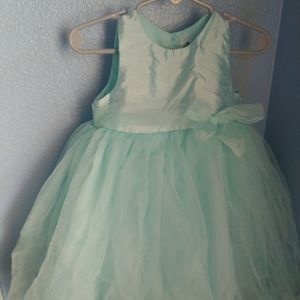 Teal Tulle Dress